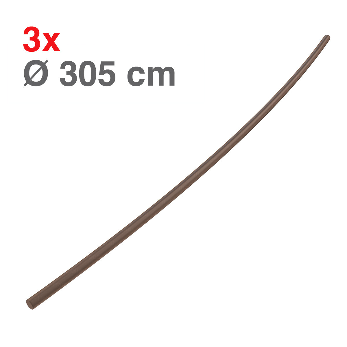 3x 305cm Fiberglas Stange, 118,5cm_1