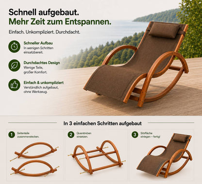 Schaukel - Liegestuhl RIO, mit Kopfkissen_7