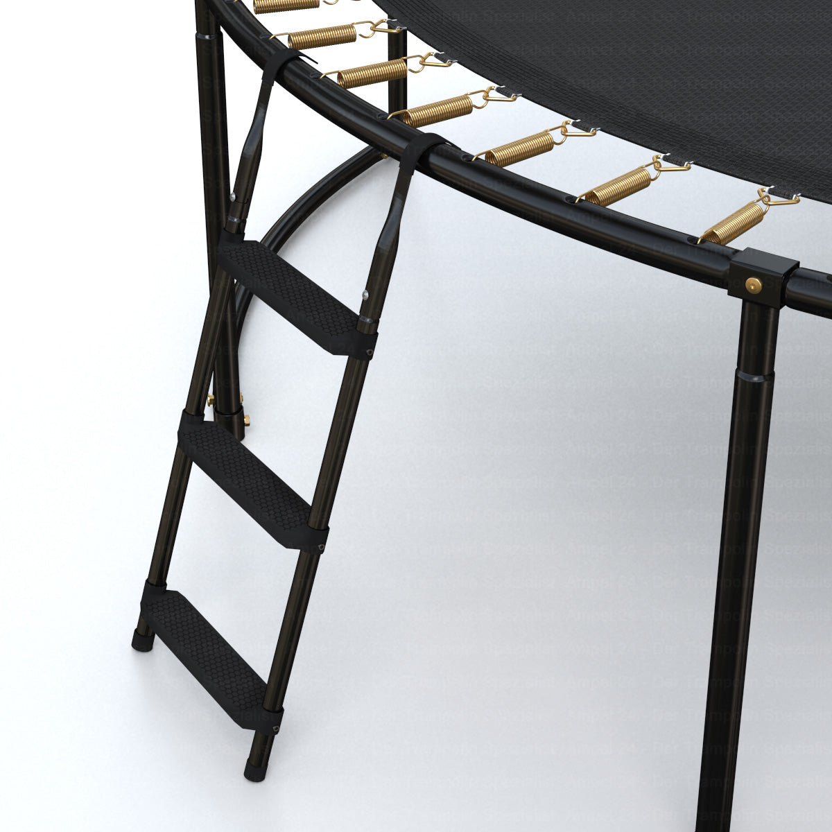 Deluxe Trampolin-Leiter, 86cm, 3 Stufen, schwarz_4