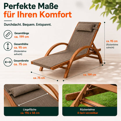 Liegestuhl KARIBIK, verstellbare Rückenlehne_9