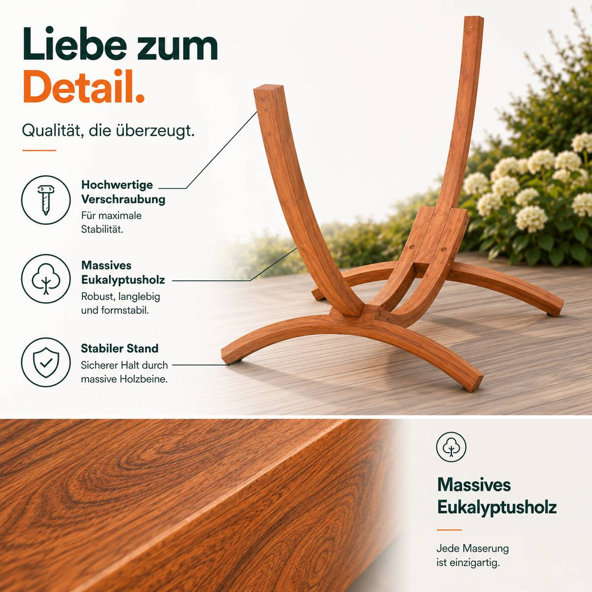Hängemattengestell MADAGASKAR, 400x120x120 cm_7