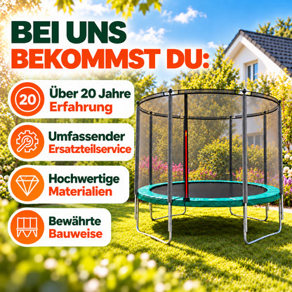 Klassik Trampolin Ø 305 cm (grün, bis 150 kg)_9