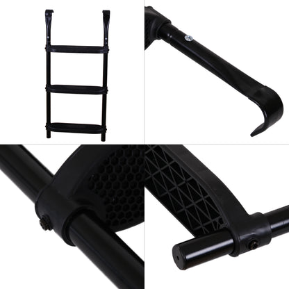 Deluxe Trampolin-Leiter, 86cm, 3 Stufen, schwarz_3
