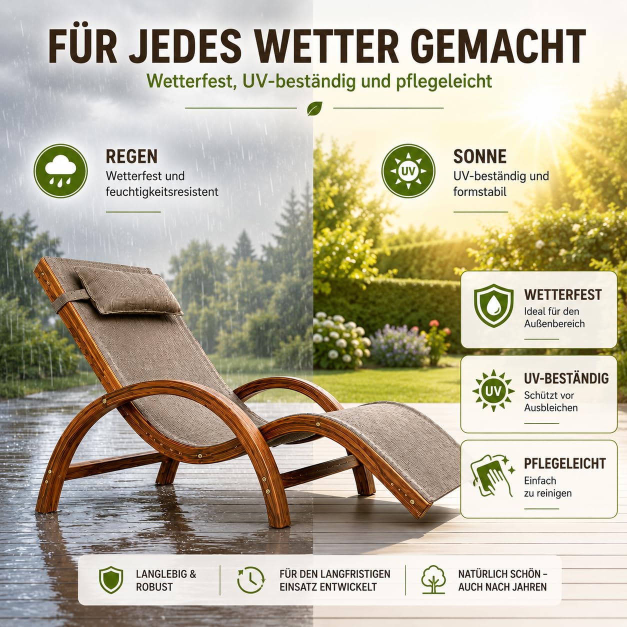 Komfortliege TROPICA, mit Kopfkissen_6