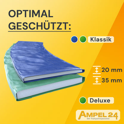 Deluxe Trampolin Ø 305 cm (Netz außen, grün, bis 150 kg)_6