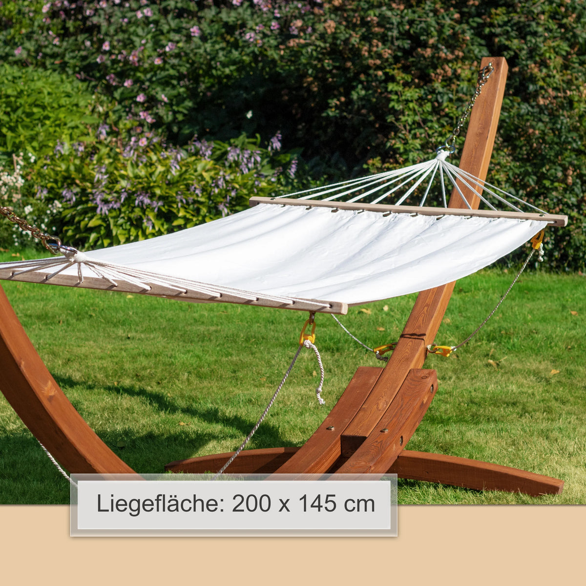 B-Ware Gestell MADAGASKAR 400 cm, mit HM Trinidad 295/200x145 cm, hell, safety kit_3