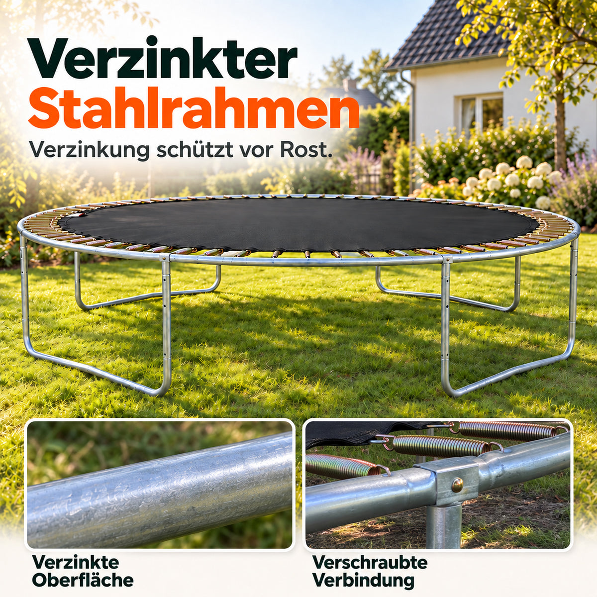 Klassik Trampolin Ø 305 cm (grün, bis 150 kg)_6