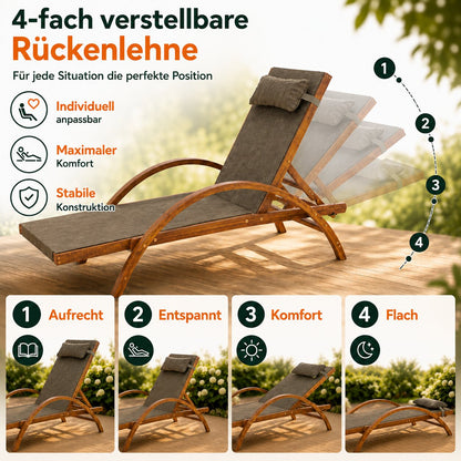 Liegestuhl KARIBIK, verstellbare Rückenlehne_5