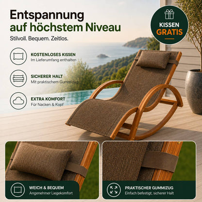 Schaukel - Liegestuhl RIO, mit Kopfkissen_2