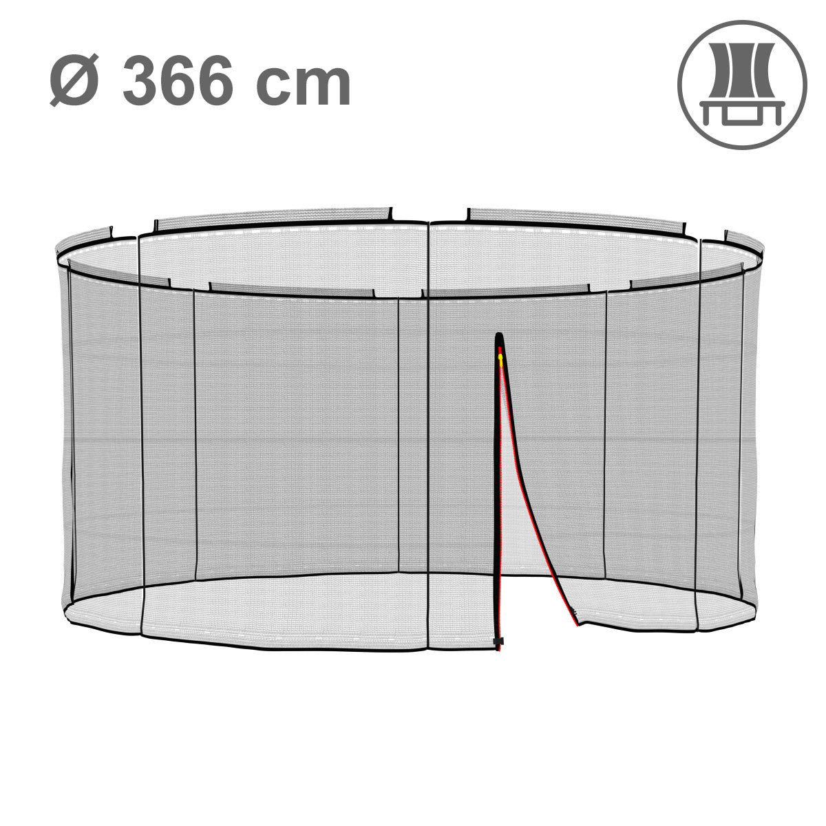 366cm Ersatznetz, 8 Pfosten, innenliegend_2
