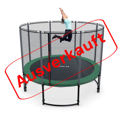 Deluxe Trampolin Ø 305 cm (Netz außen, grün, bis 150 kg)_1
